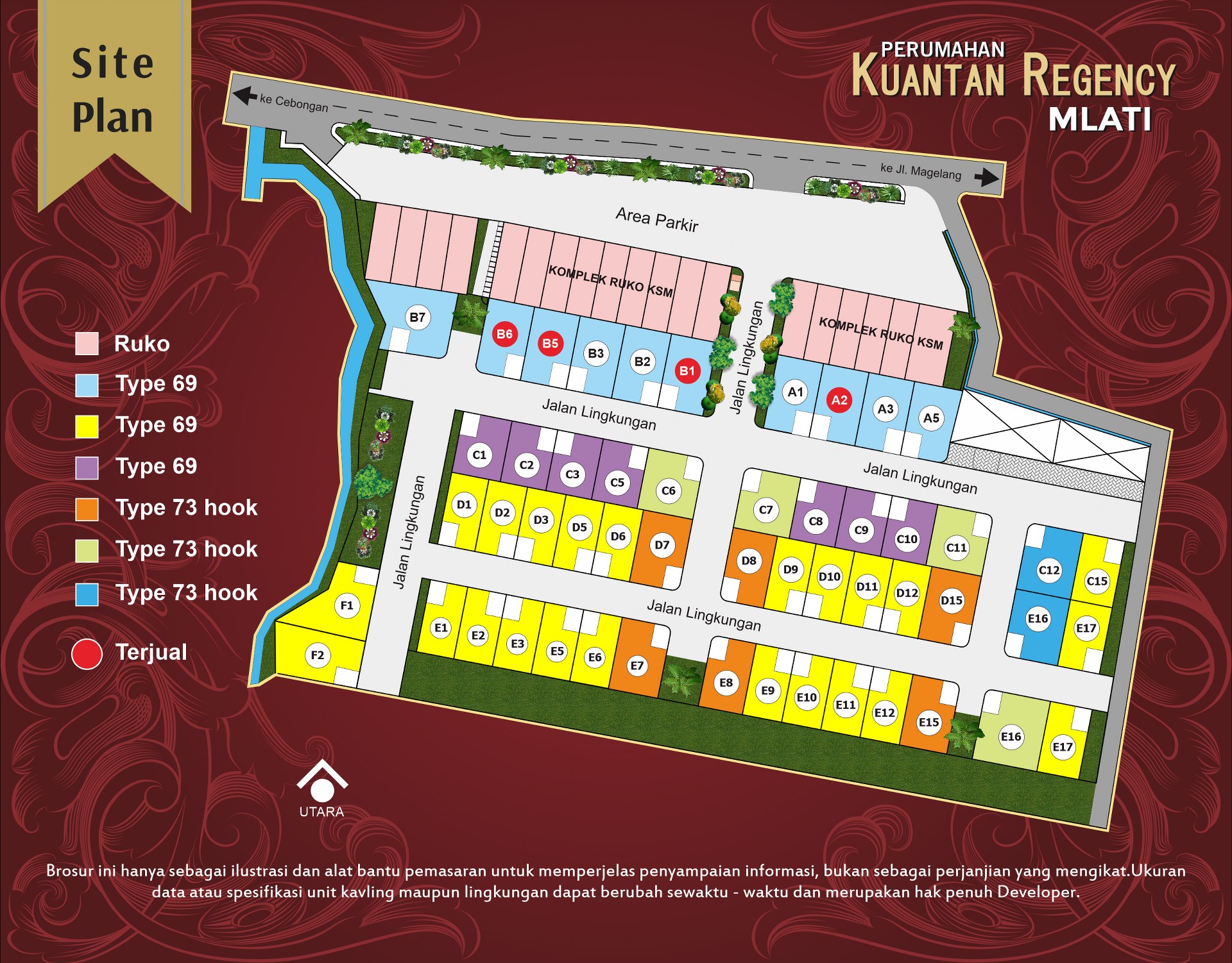 Siteplan Perumahan di Jogja, Kuantan Regency Mlati