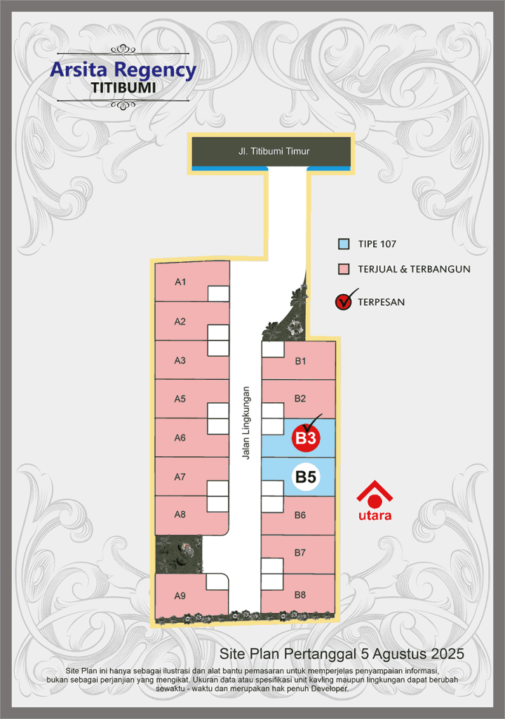 Site Plan Arsita Regency Titibumi, Perumahan Di Jogja 2025, Perumahan Baru Di Jogja, Jual Rumah Di Jogja