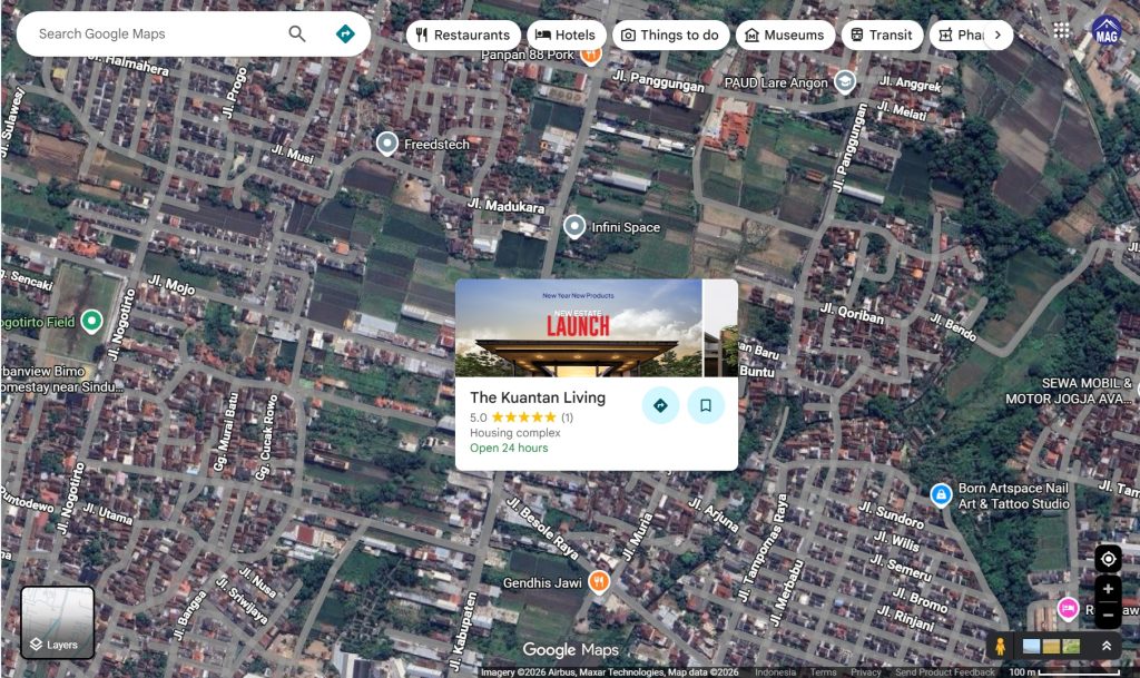 Google Maps Perumahan The Kuantan Living