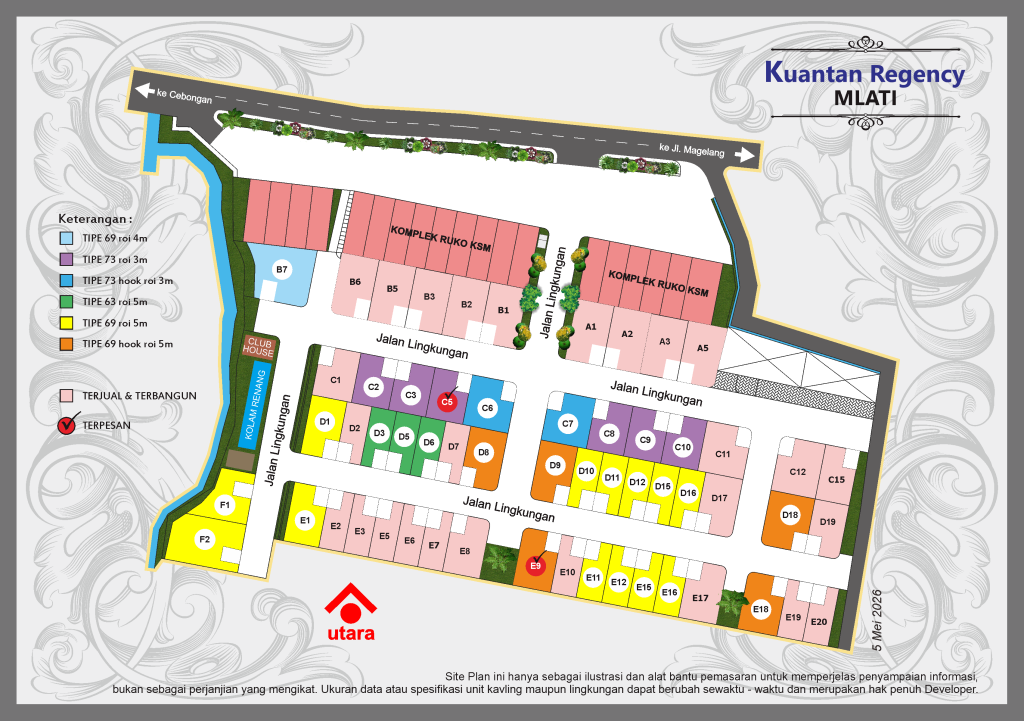 Site Plan Perumahan di Jogja 2026, Kuantan Regency Mlati